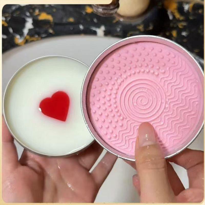 Cosmetic Sponge - SU Schattige Hartvormige Make-up Kwast Reinigingszeep