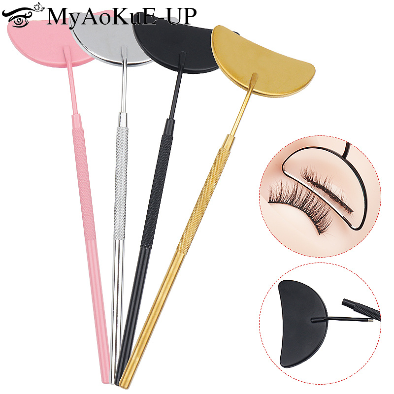 Beauty Makeup Supply - 1 stks wimperverlenging spiegel maanvormige afneembare