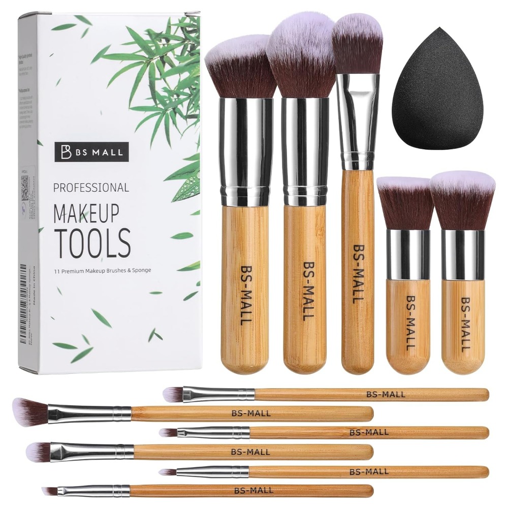 Pressed Powder Foundation - BS-MALL Make-Up Kwasten Set 11 Stuks