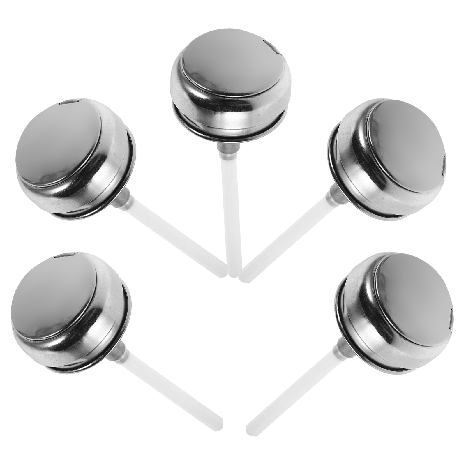 Beauty Makeup Supply - 5 stuks roestvrij staal aluminium push-down
