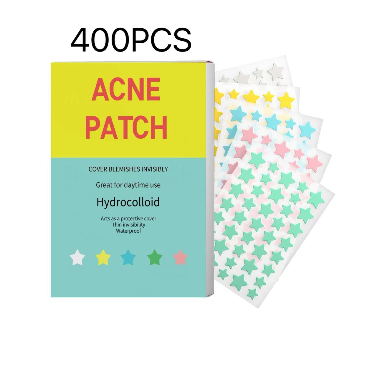 Beauty Zone Makeup - 400PCS Star Puistje Patch Acne Kleurrijke