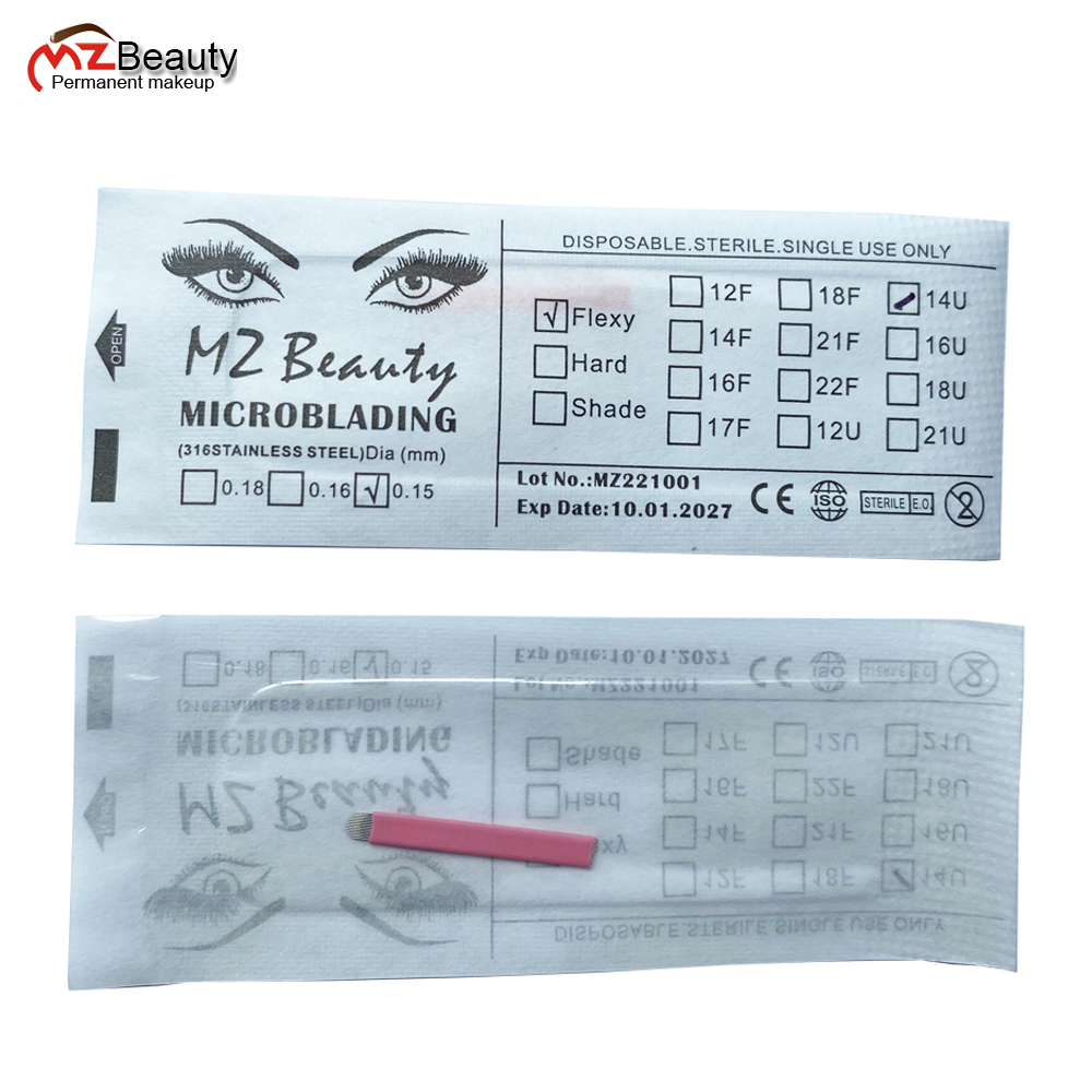 Beauty Makeup Supply - Nano 0.15Mm 14 U-vorm Microblading Naalden