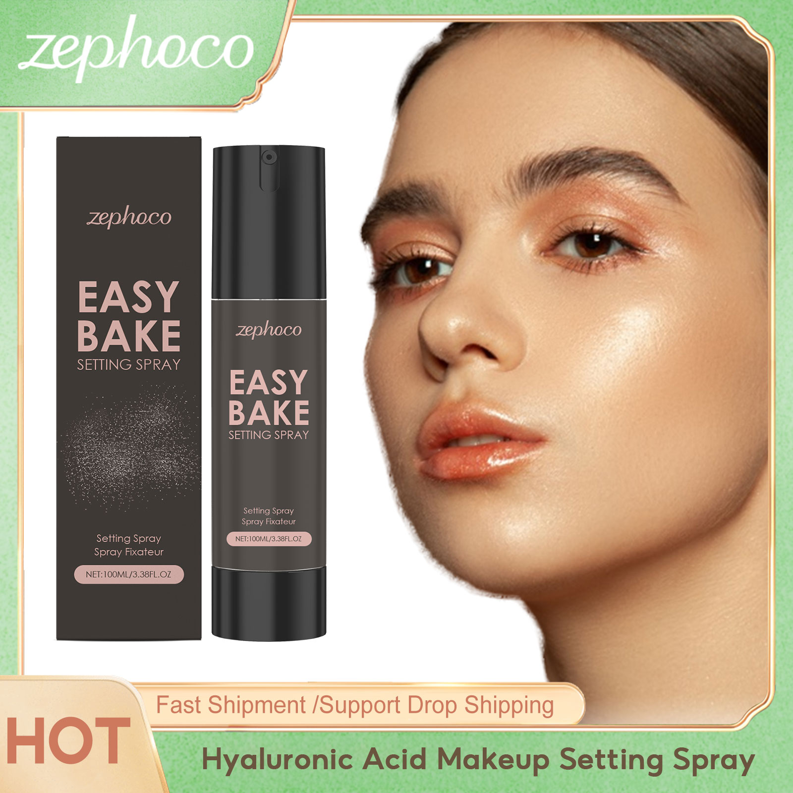 Makeup Fixing Mist - Zephoco Hyaluronzuur Make-up Setting Spray Olie