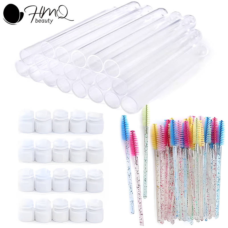 Beauty Makeup Supply - Wimperborstelbuis met wenkbrauwborstels Herbruikbare Mascara Wands