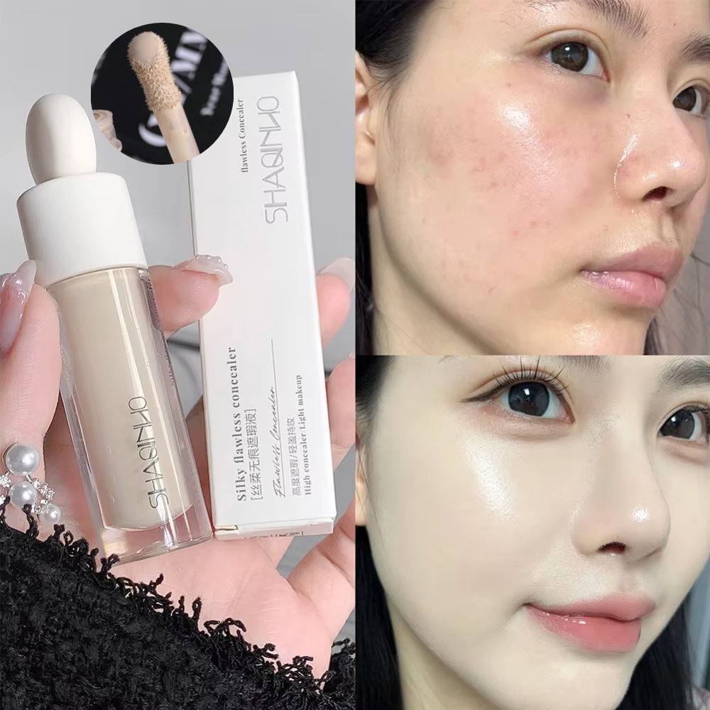 Pressed Powder Foundation - 3 kleuren Zijdeachtige Concealer Concealer Cover