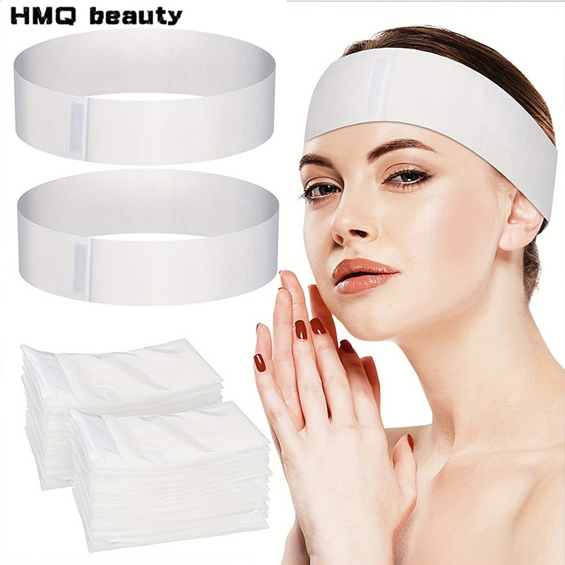 Beauty Makeup Supply - 100/50/10 Stuks Wegwerp Gezichtshoofdbanden Spa Stretch