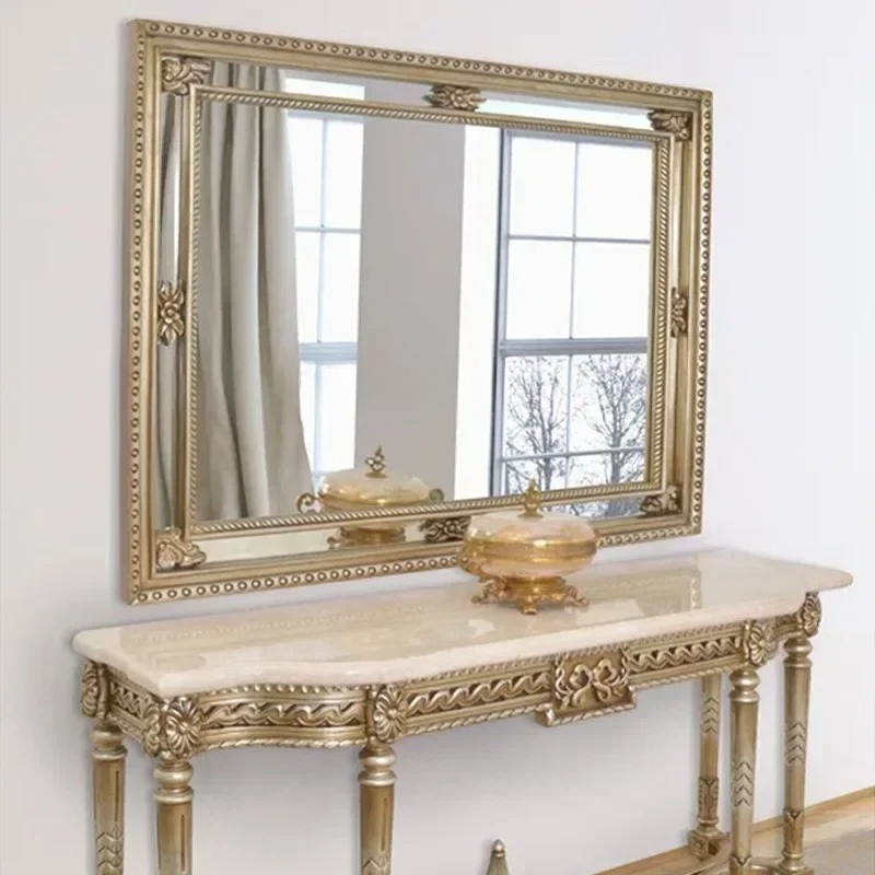 X Beauty Makeup - X-S Decoratieve make-upspiegel luxe draagbare houten