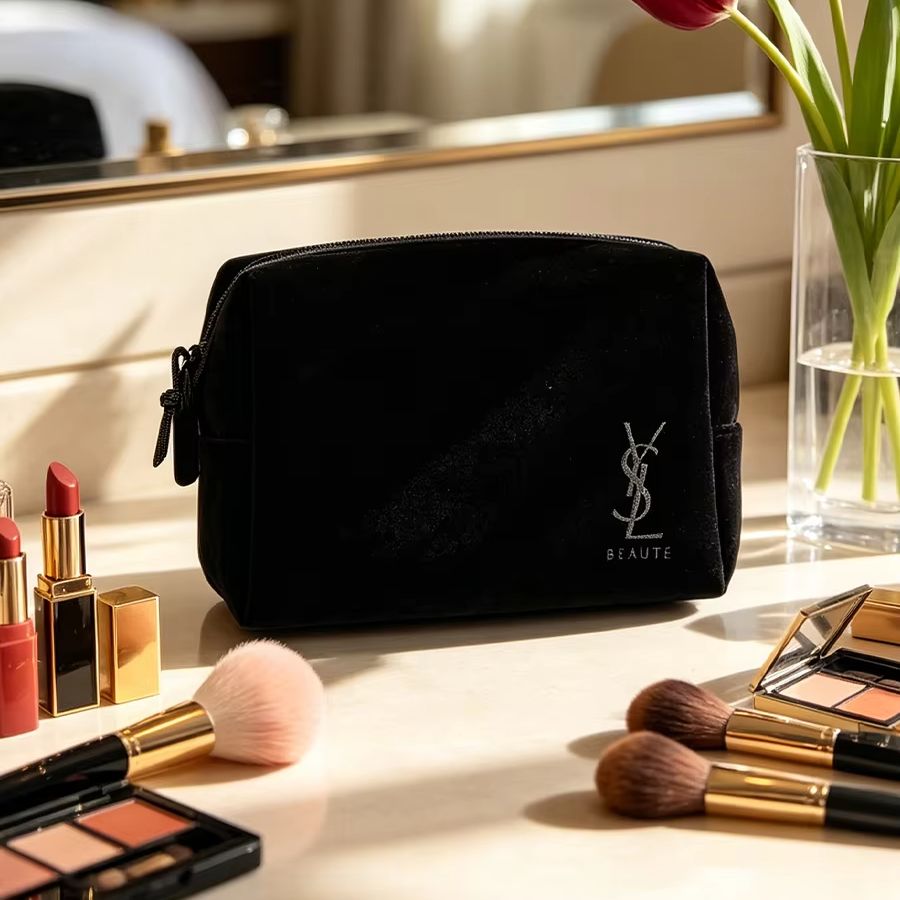 YSL's tas Zwart bedrukte cosme - Ysl Beauty Makeup Bag recensie en prijs