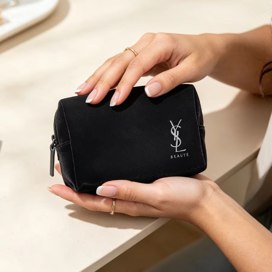 YSL's tas Zwart bedrukte cosme - Ysl Beauty Makeup Bag recensie en prijs
