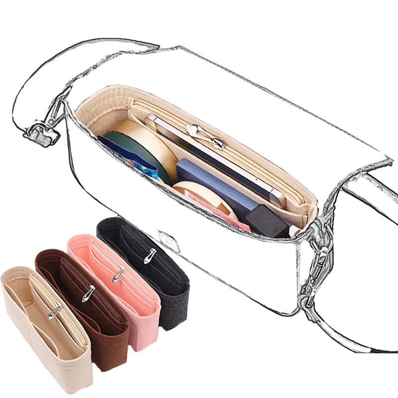1Pc Vilt Insert Tas Organizer, - Ysl Beauty Makeup Bag recensie en prijs