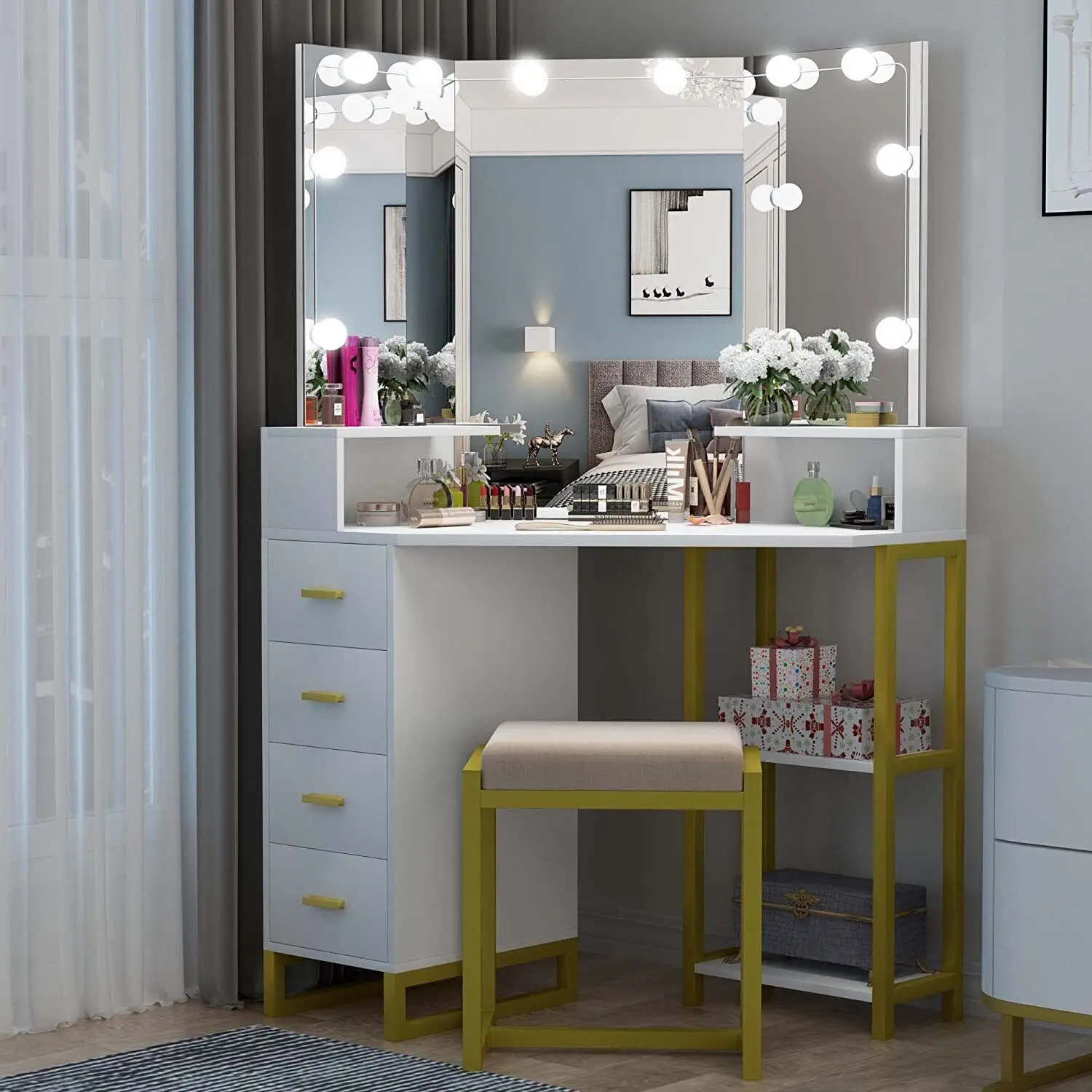 Beauty Vanity Set met LED-verl - Beauty Makeup Vanity Set recensie en prijs