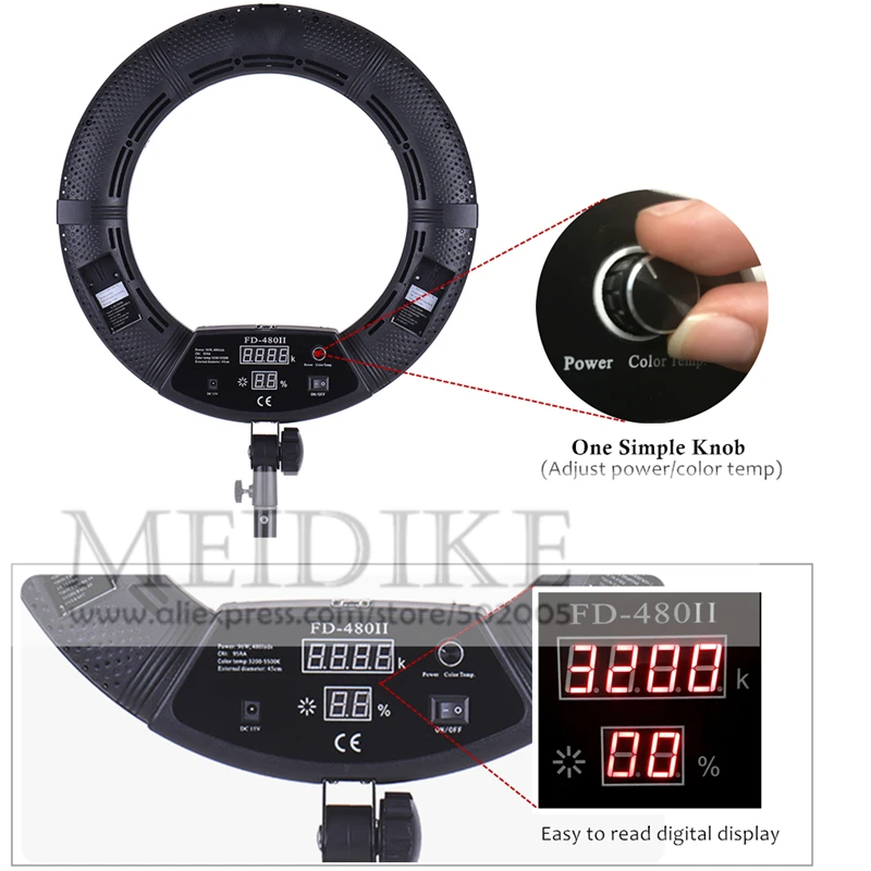 LED Ringlamp FD-480II Beauty S - Beauty Makeup Video recensie en prijs