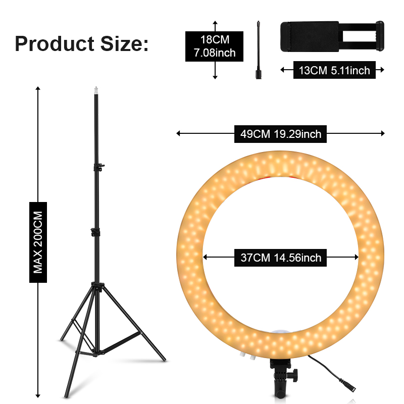 18 inch ringlicht met statief  - Beauty Makeup Video recensie en prijs