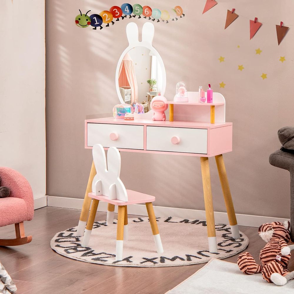 EY Kids Vanity, houten make-up - Beauty Makeup Vanity Set recensie en prijs