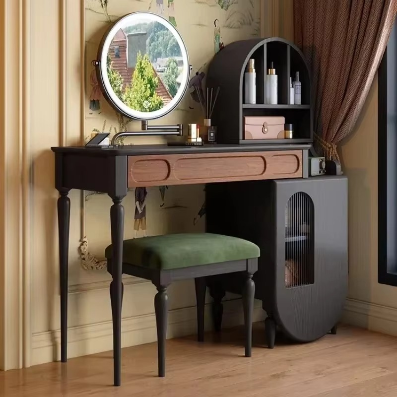 Italiaanse zwarte kaptafel met - Beauty Makeup Vanity Set recensie en prijs