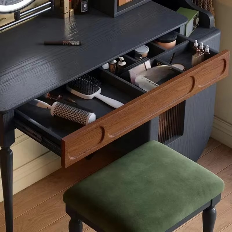 Italiaanse zwarte kaptafel met - Beauty Makeup Vanity Set recensie en prijs