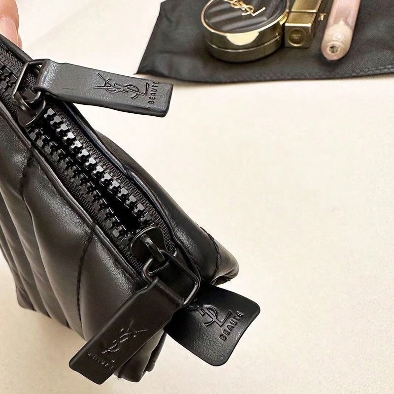 YSL's tas, zwarte gewatteerde  - Ysl Beauty Makeup Bag recensie en prijs