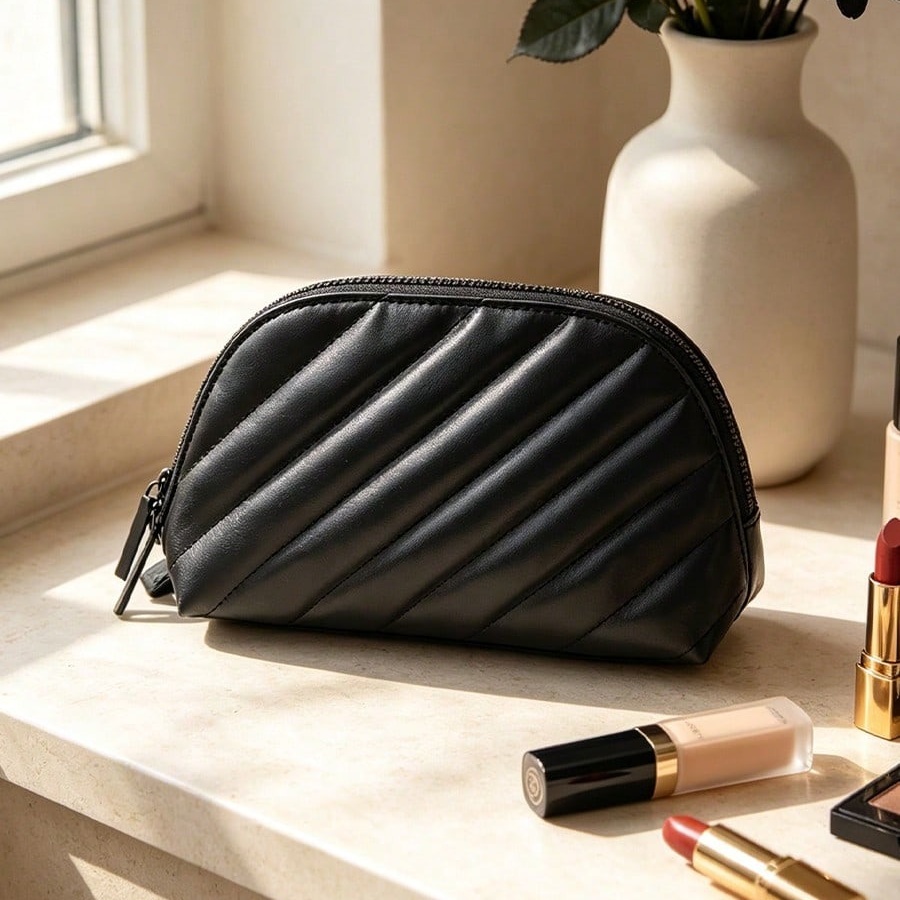 YSL's tas, zwarte gewatteerde  - Ysl Beauty Makeup Bag recensie en prijs