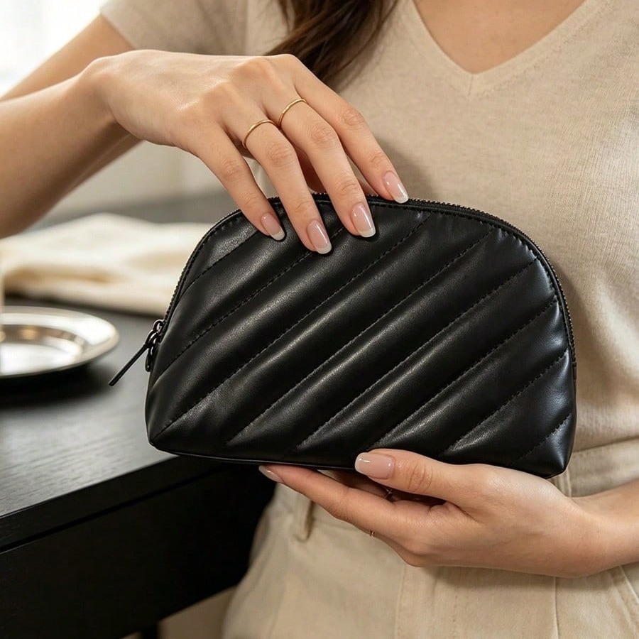 YSL's tas, zwarte gewatteerde  - Ysl Beauty Makeup Bag recensie en prijs