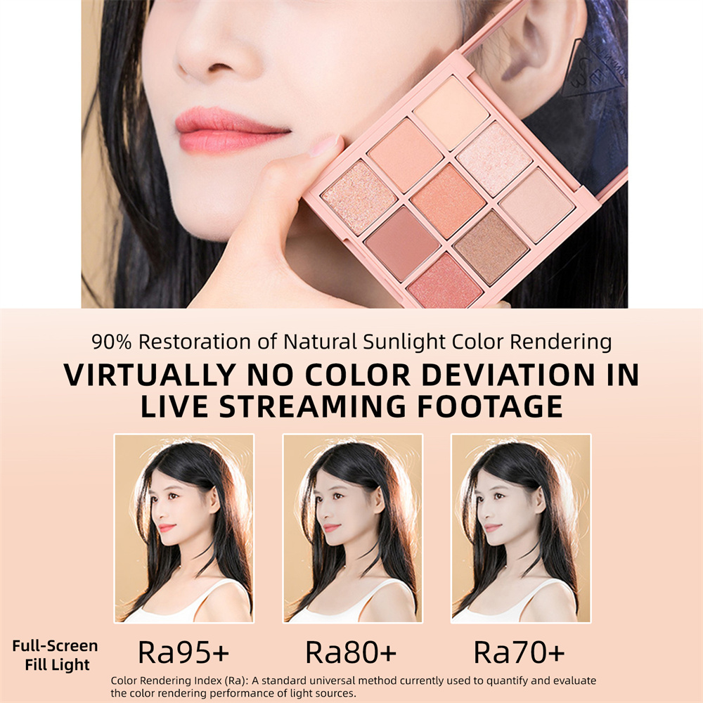 Full Screen LED Videolamp Ra95 - Beauty Makeup Video recensie en prijs